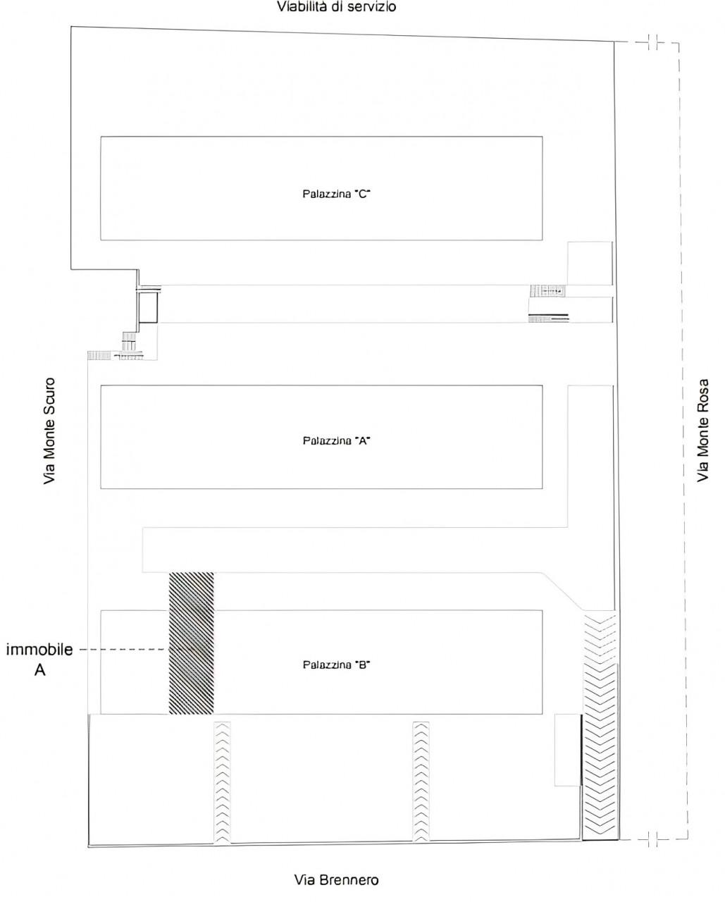 planimetria TRILOCALE ALL'ASTA IN VIA BRENNERO, POLICORO (MT) - 1