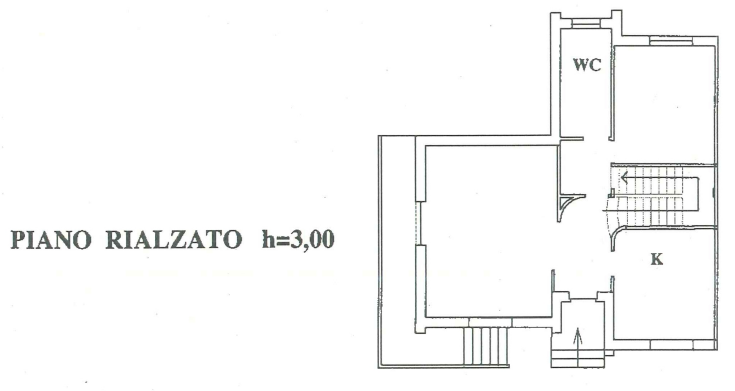 planimetria ABITAZIONE CON MAGAZZINO ALL'ASTA IN VIA TRILUSSA, ASTI (AT) - 1
