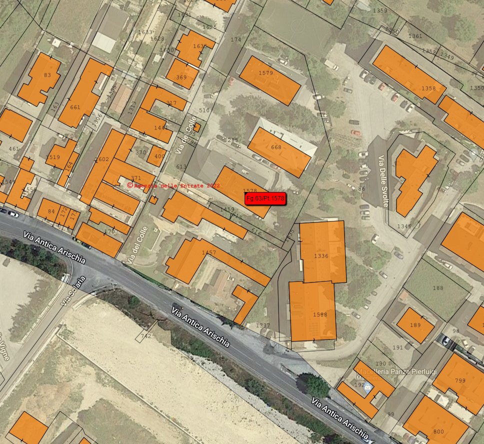 planimetria LOCALE DEPOSITO/MAGAZZINO ALL'ASTA IN VIA DEL COLLE, PETTINO, L'AQUILA (AQ) - 1