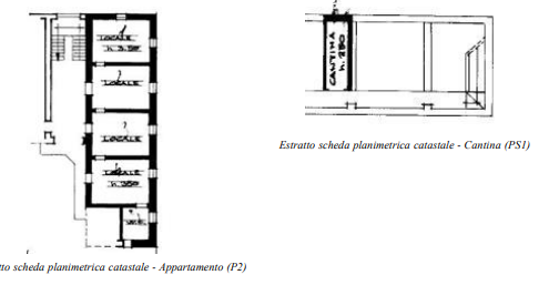 planimetria TRILOCALE CON CANTINA ALL'ASTA IN VIA MADDALENA, SOMMA LOMBARDO (VA) - 1