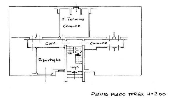 planimetria QUADRILOCALE ALL'ASTA CON GARAGE IN VIA ANGELO RONCHESE, TREVISO (TV) - 1