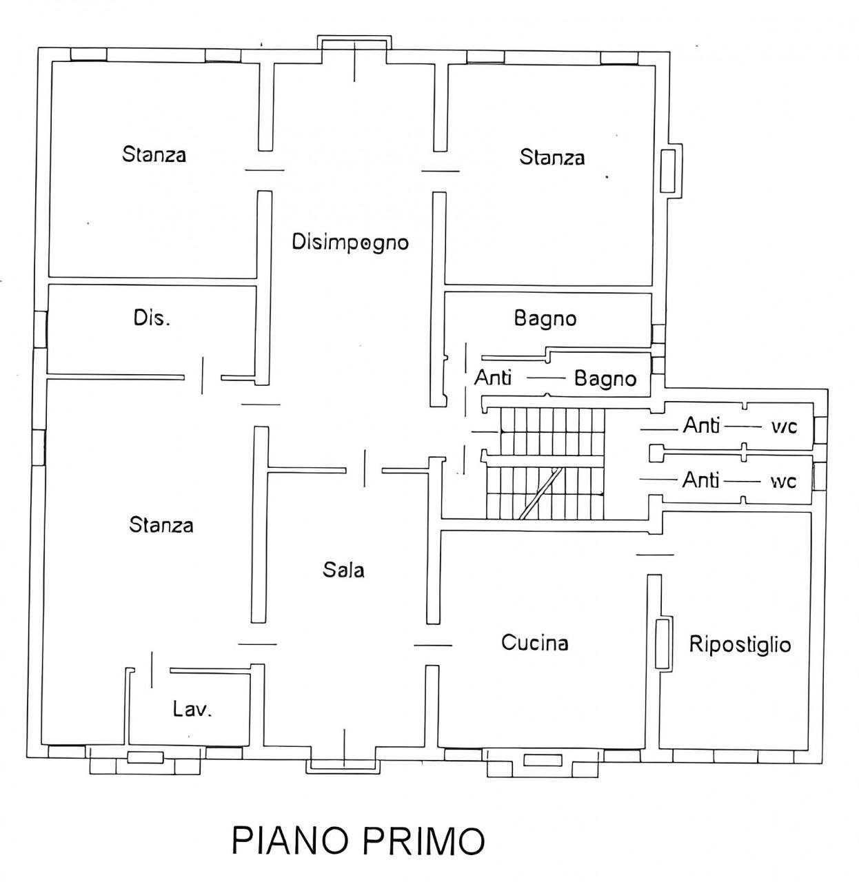 planimetria APPARTAMENTO E SALE RISTORANTI ALL'ASTA IN VIA RIALTO, BRUGINE (PD) - 1