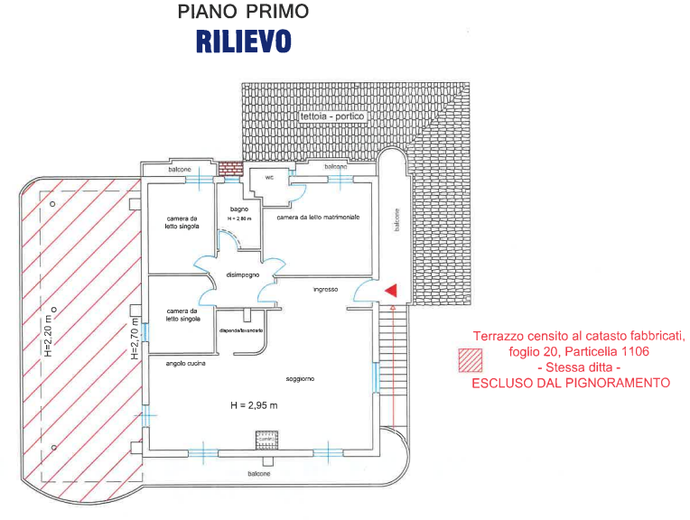 planimetria QUADRILOCALE ALL'ASTA SU STRADA PROVINCIALE 30, BADIA, NICOTERA (VV) - 1
