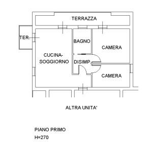 planimetria TRILOCALE CON GARAGE ALL'ASTA IN VIA CALLE, SAN ZENONE DEGLI EZZELINI (TV) - 1