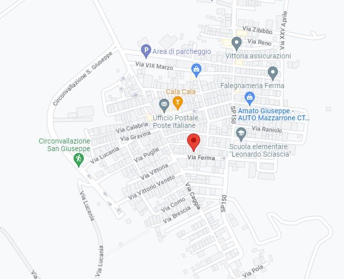 planimetria CASA INDIPENDENTE ALL'ASTA IN VIA FERMA, MAZZARRONE (CT) - 1