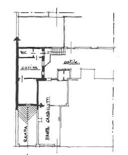 planimetria BILOCALE CON BALCONE ALL'ASTA IN CORSO ORBASSANO, TORINO (TO) - 1