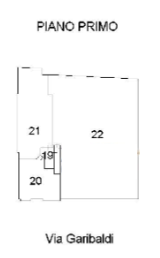 planimetria AMPIO APPARTAMENTO ALL'ASTA IN VIA GARIBALDI, IGLESIAS (SU) - 1