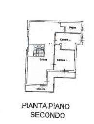 planimetria QUADRILOCALE CON GARAGE E GIARDINO ALL'ASTA IN VIA BARACCA, SAN GAVINO MONREALE (SU) - 1