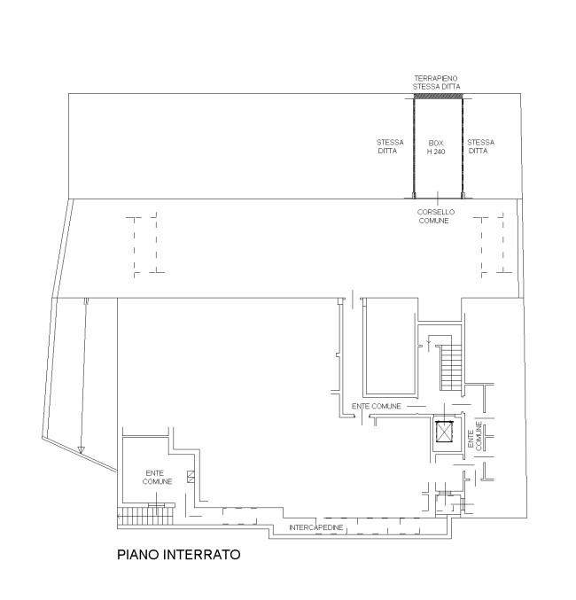 planimetria GARAGE ALL'ASTA IN VIA CROCIFISSO, VIMERCATE (MB) - 1