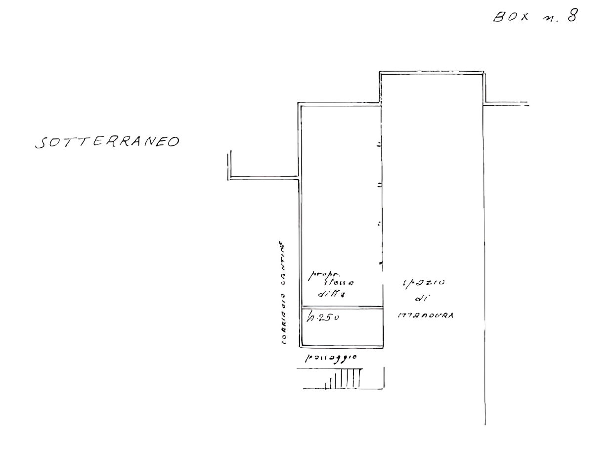 planimetria TRILOCALE ALL'ASTA CON CANTINA E GARAGE IN VIA KENNEDY, GARBAGNATE MILANESE (MI) - 1