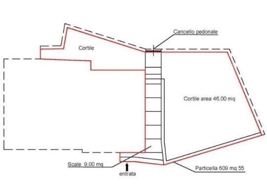 planimetria ABITAZIONE SU TRE LIVELLI ALL'ASTA IN VIA SANTA MARIA, SALENTO (SA) - 1