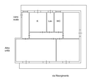 planimetria QUADRILOCALE CON GARAGE ALL'ASTA IN VIA RISORGIMENTO, MASCALI (CT) - 1