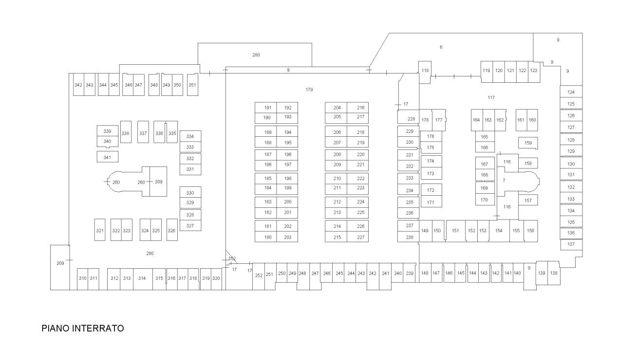 planimetria UFFICIO ALL'ASTA CON 11 POSTI AUTO IN VIA TOSCANINI-VIA GIORDANO, MODENA (MO) - 1