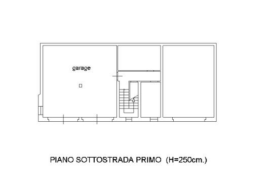 planimetria CASA SINGOLA DA ULTIMARE ALL'ASTA IN VIA PER POLINAGO, PAVULLO NEL FRIGNANO (MO) - 1