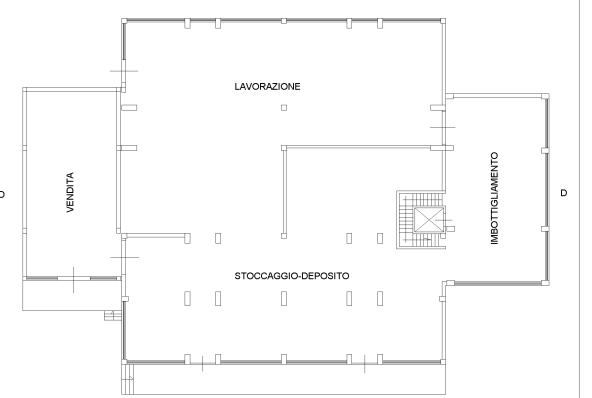 planimetria OPIFICIO ENOLOGICO ALL'ASTA IN LOCALITA' PESCARIELLO, CERIGNOLA (FG) - 1