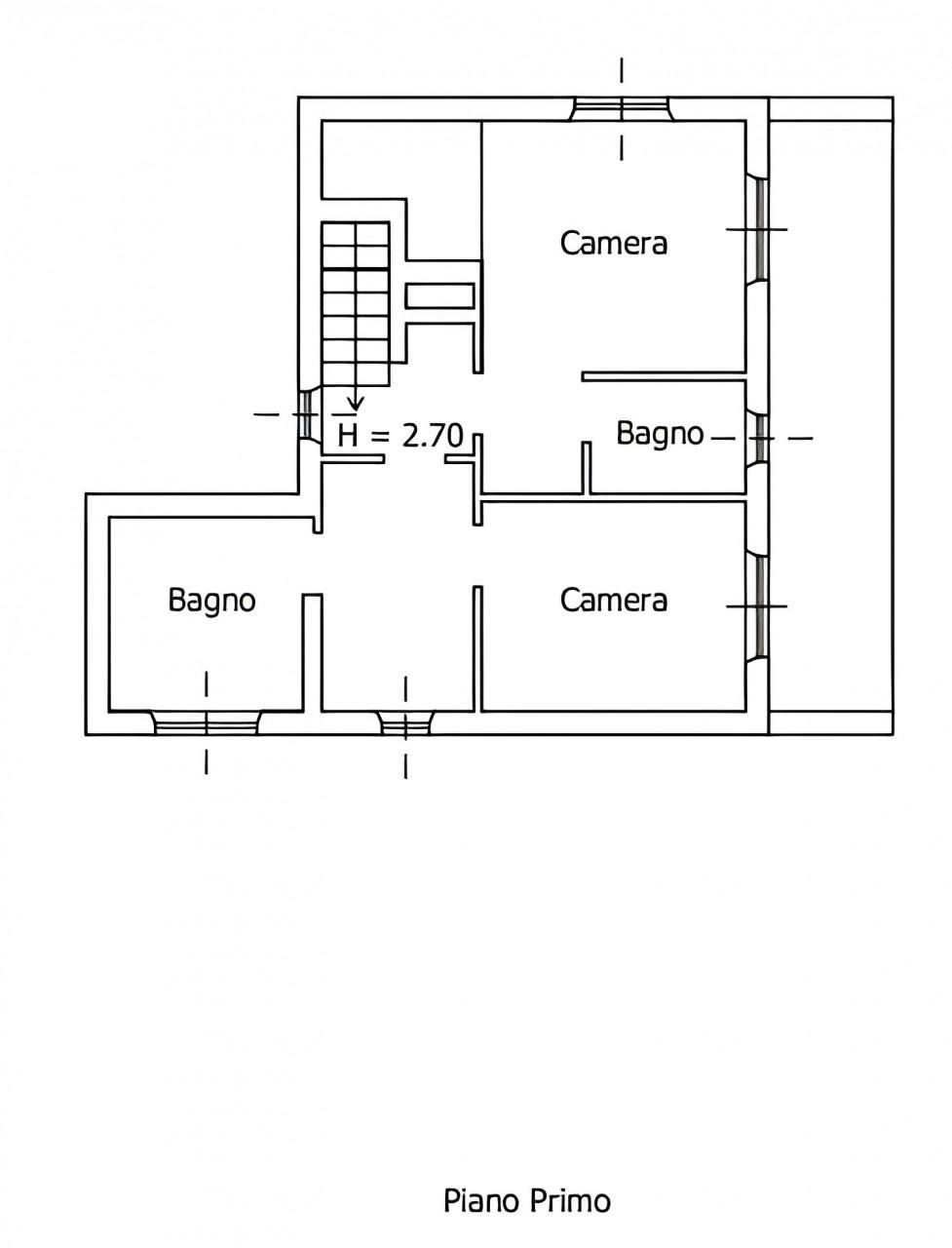 planimetria VILLA ALL'ASTA IN STRADA COMUNALE PIANAMOLA, BASSANO ROMANO (VT) - 1
