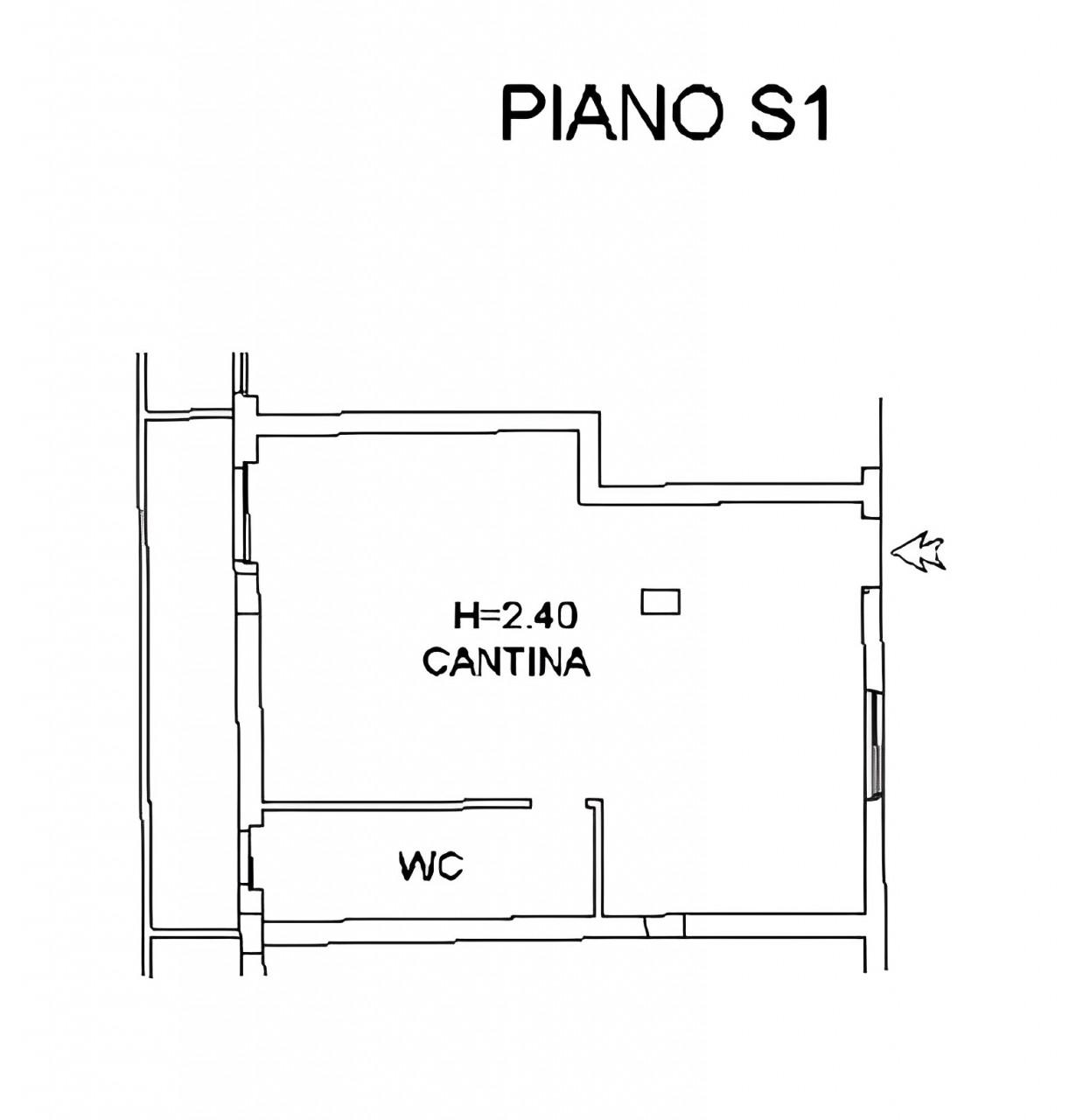 planimetria TAVERNA ALL'ASTA IN VIA LANERA, MATERA (MT) - 1