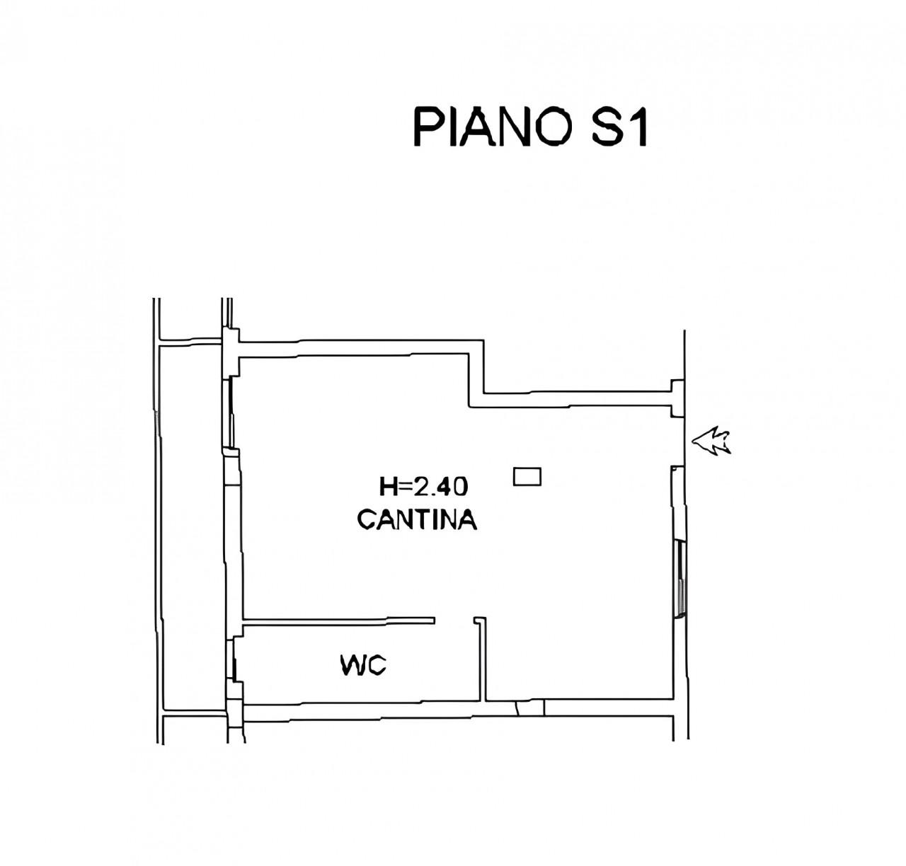 planimetria QUADRILOCALE IN VENDITA ALL'ASTA IN VIA LANERA, MATERA (MT) - 1
