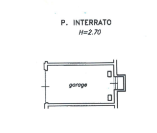 planimetria GARAGE ALL'ASTA IN VIA PROVINCIALE DELLA ROCCA, SANTA MaRIA IMBARO (CH) - 1