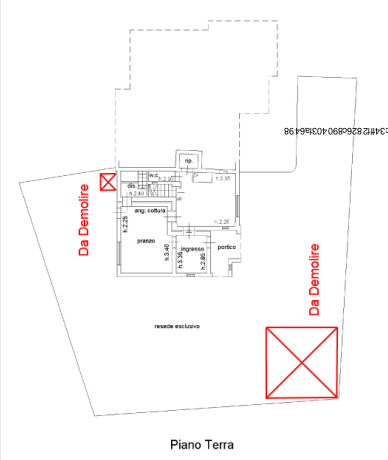 planimetria CASA A SCHIERA ALL'ASTA IN VIA LAGO MAGGIORE, SARTEANO (SI) - 1