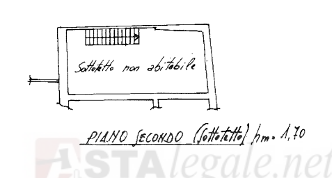 planimetria APPARTAMENTO CON LOCALE SOTTOTETTO ALL'ASTA IN CORSO MONCALIERI, TORINO (TO) - 1