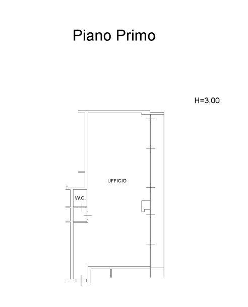 planimetria IN VENDITA ALL'ASTA UFFICIO-SEI LOCALI IN PIAZZA FALCONE BORSELLINO, CALTAGIRONE (CT) - 1