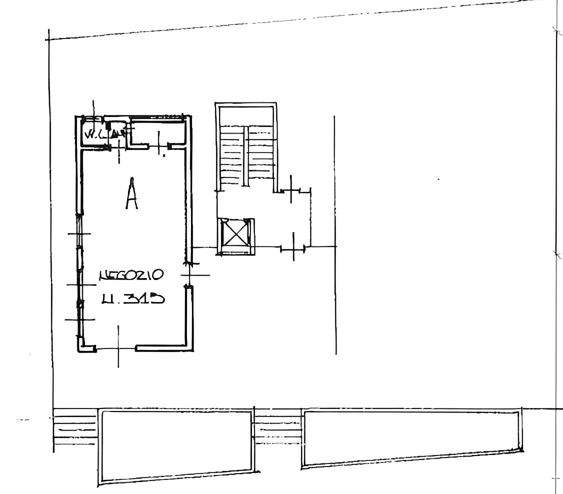 planimetria UFFICIO CON BALCONE ALL'ASTA IN VIA VOLTURNO, SETTIMO TORINESE (TO) - 1