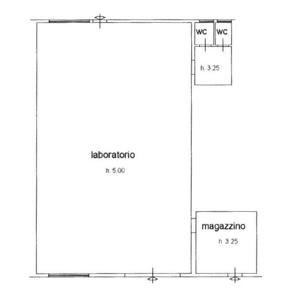 planimetria LABORATORIO IN VIA CARAVAGGIO, BARBERINO TAVARNELLE (FI) - 1