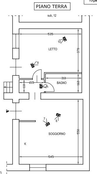 planimetria TRILOCALE CON CANTINA ALL'ASTA IN VIA NICOTERA, MARIGLIANO (NA) - 1