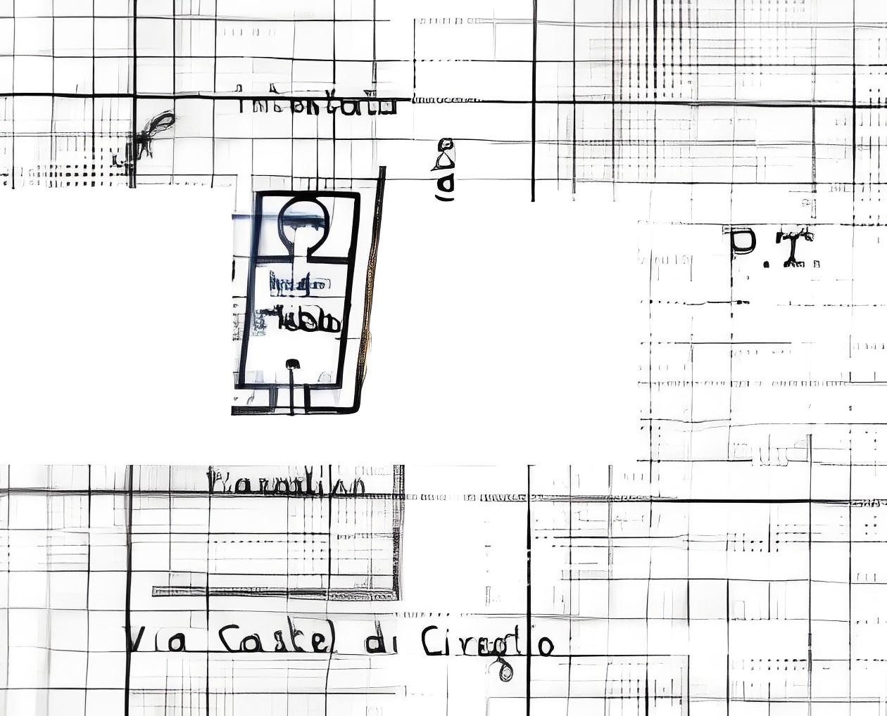 planimetria CASA SINGOLA ALL'ASTA DA RISTRUTTURARE IN VIA CASTEL DI CIREGLIO, PISTOIA (PT) - 1