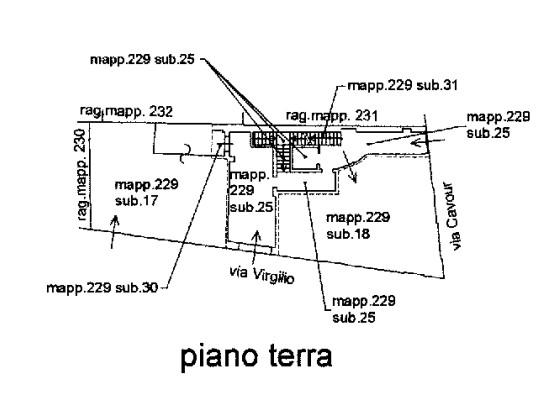 planimetria TRILOCALE ALL'ASTA IN VIA CAVOUR, MANTOVA (MN) - 1