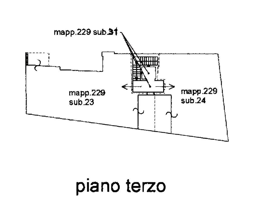 planimetria MONOLOCALE CON TERRAZZO ALL'ASTA IN VIA CAVOUR, MANTOVA (MN) - 1