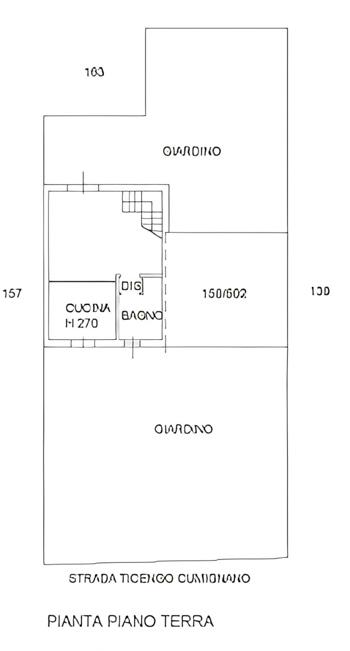 planimetria VILLA A SCHIERA ALL'ASTA IN VIA TICENGO, CUMIGNANO SUL NAVIGLIO (CR) - 1