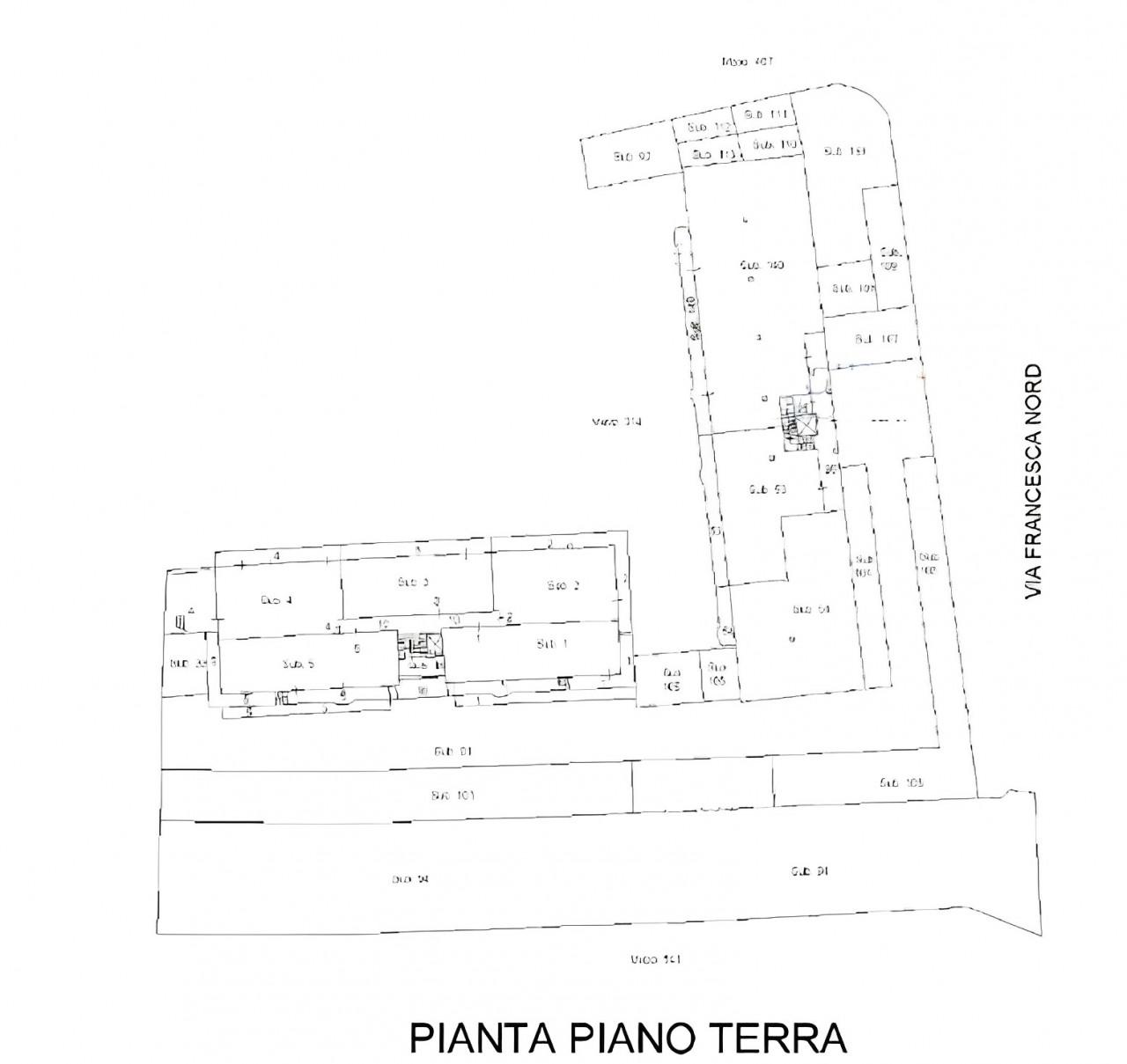 planimetria NEGOZIO E DUE POSTI AUTO ALL'ASTA IN VIA FRANCESCA NORD, MONSUMMANO TERME (PT) - 1