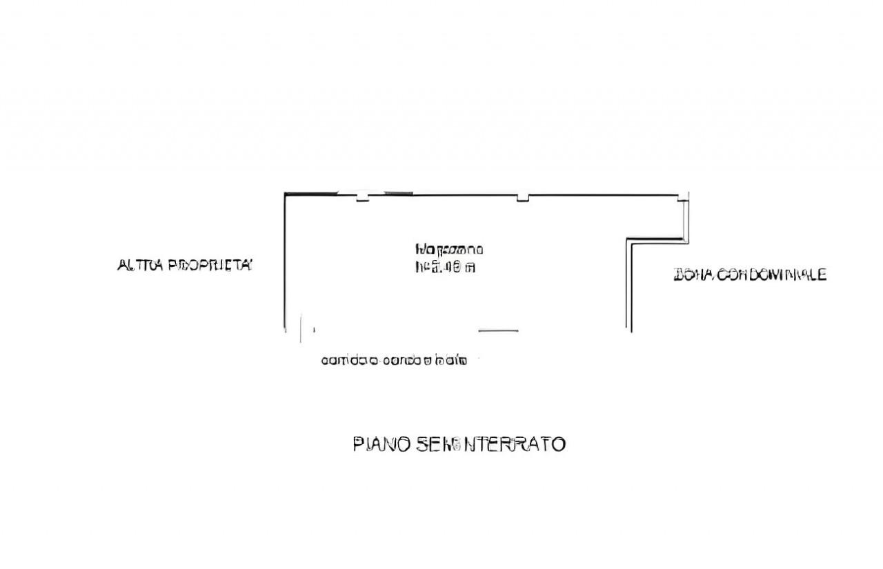 planimetria MAGAZZINO ALL'ASTA IN VIA FRANCESCA NORD, MONSUMMANO TERME (PT) - 1