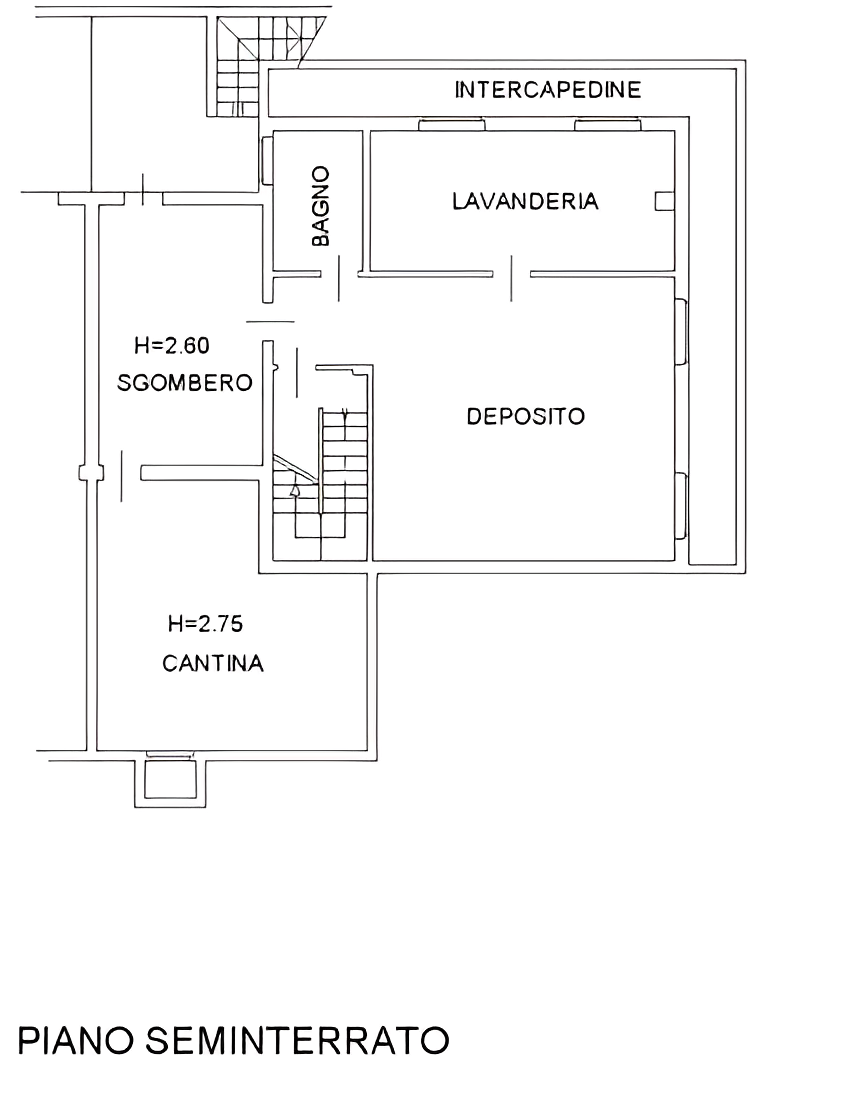 planimetria VILLA BIFAMILIARE CON FIENILE E TERRENI ALL'ASTA, MARTINENGO (BG) - 1