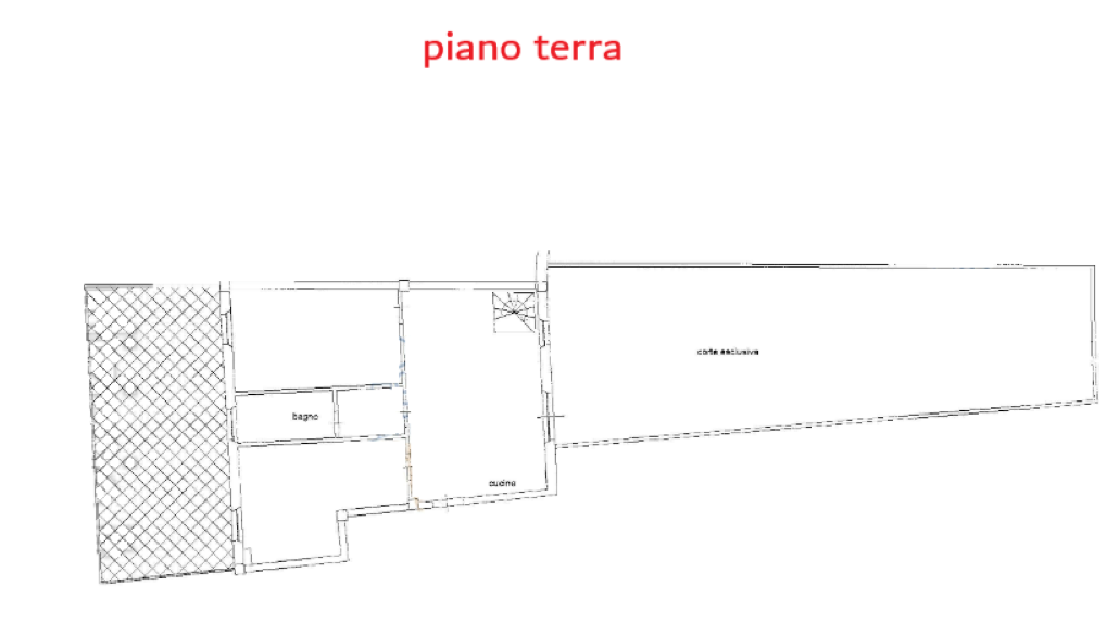 planimetria TRILOCALE E POSTO AUTO ALL'ASTA IN VIA DEI MILLE, CAMERATA PICENA (AN) - 1