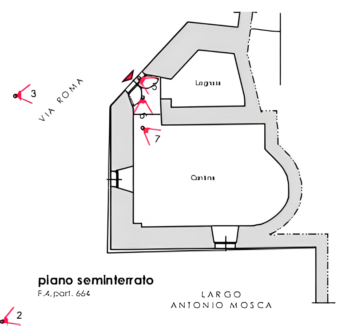 planimetria QUADRILOCALE ALL'ASTA IN VIA ROMA, NESPOLO (RI) - 1