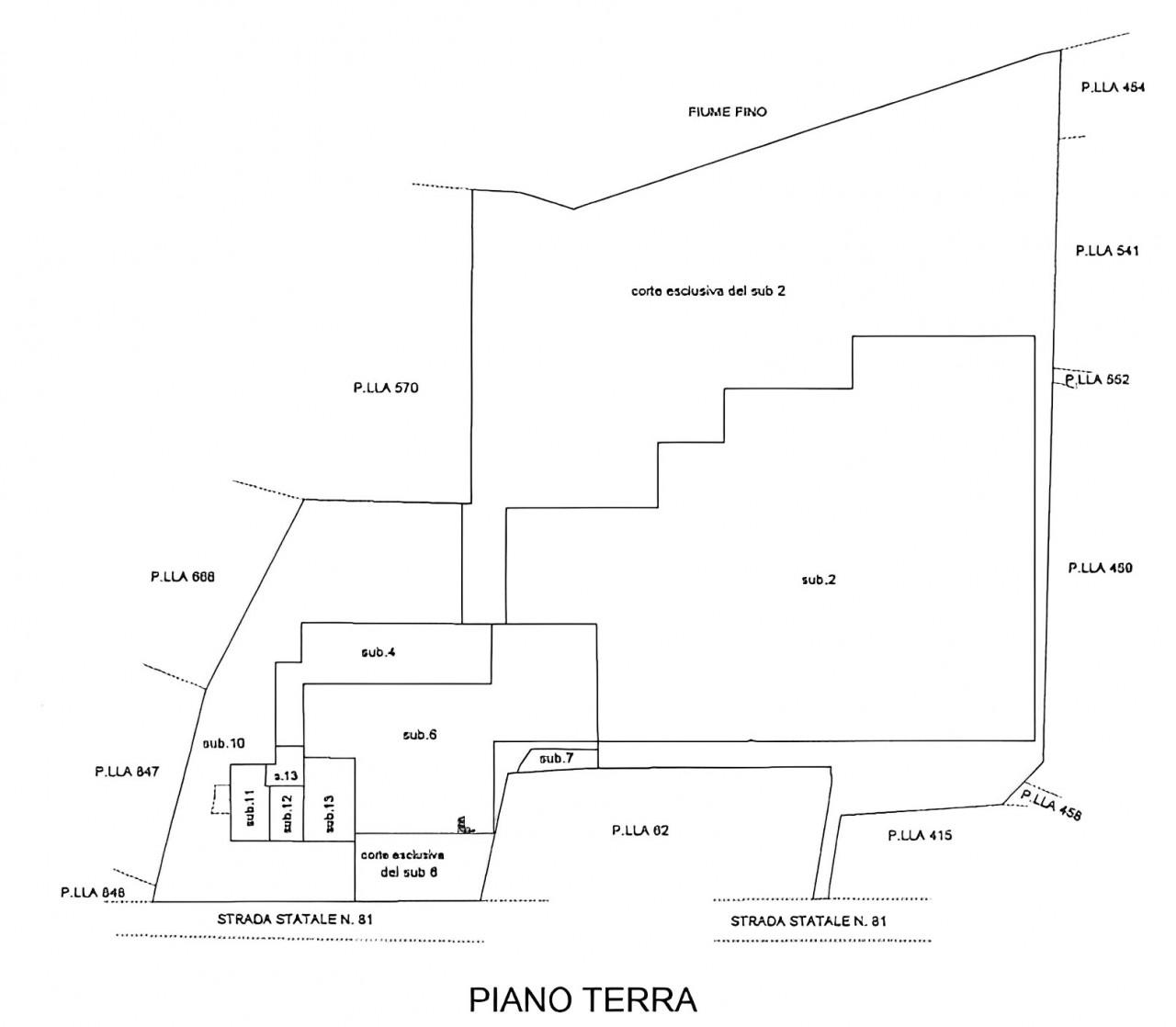 planimetria CAPANNONE INDUSTRIALE ALL'ASTA IN C.DA SELVA GRANDE, CASTIGLIONE MESSER RAIMONDO (TE) - 1