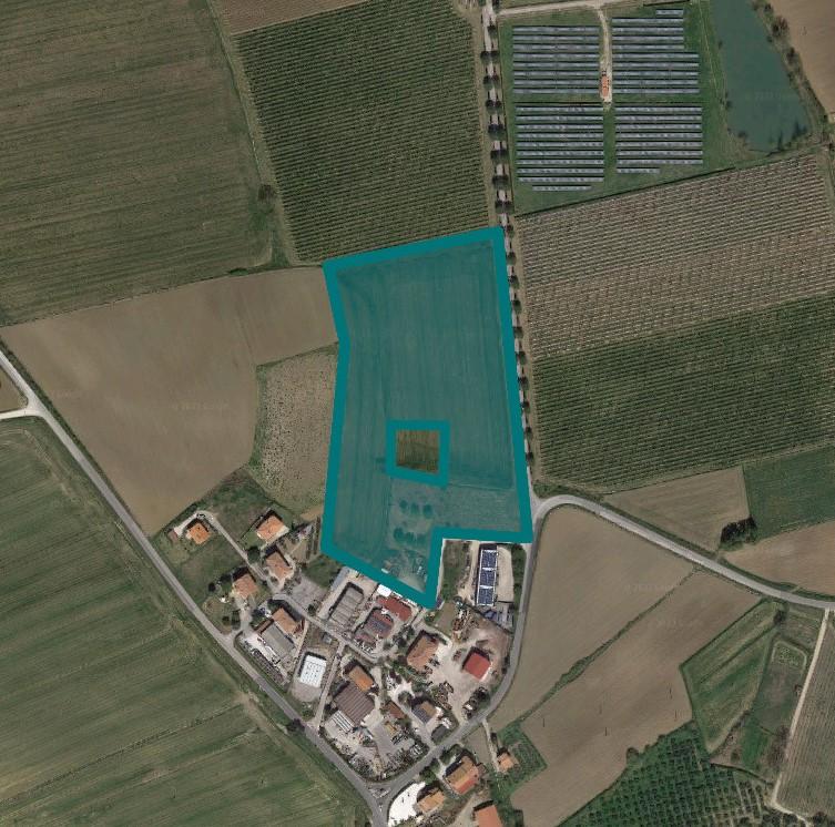 planimetria TERRENO AGRICOLO ALL'ASTA IN VIA DEL LAVORO, PACIANO (PG) - 1