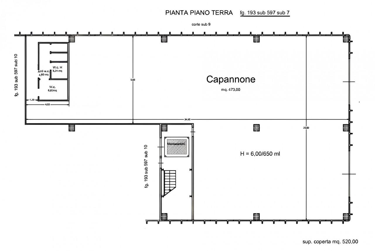 planimetria COMPENDIO IN VENDITA ALL'ASTA IN ZONA INDUSTRIALE, AGRIGENTO (AG) - 1