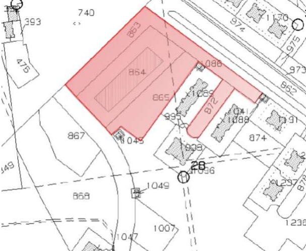 planimetria SUOLI EDIFICABILI ALL'ASTA IN LOCALITA' SUGHERETA, POMEZIA (RM) - 1