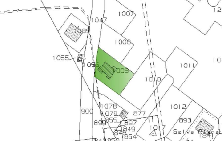 planimetria SUOLI EDIFICABILI ALL'ASTA IN LOCALITA' SUGHERETA, POMEZIA (RM) - 1