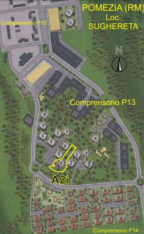 immobile SUOLI EDIFICABILI ALL'ASTA IN LOCALITA' SUGHERETA, POMEZIA (RM) - 2