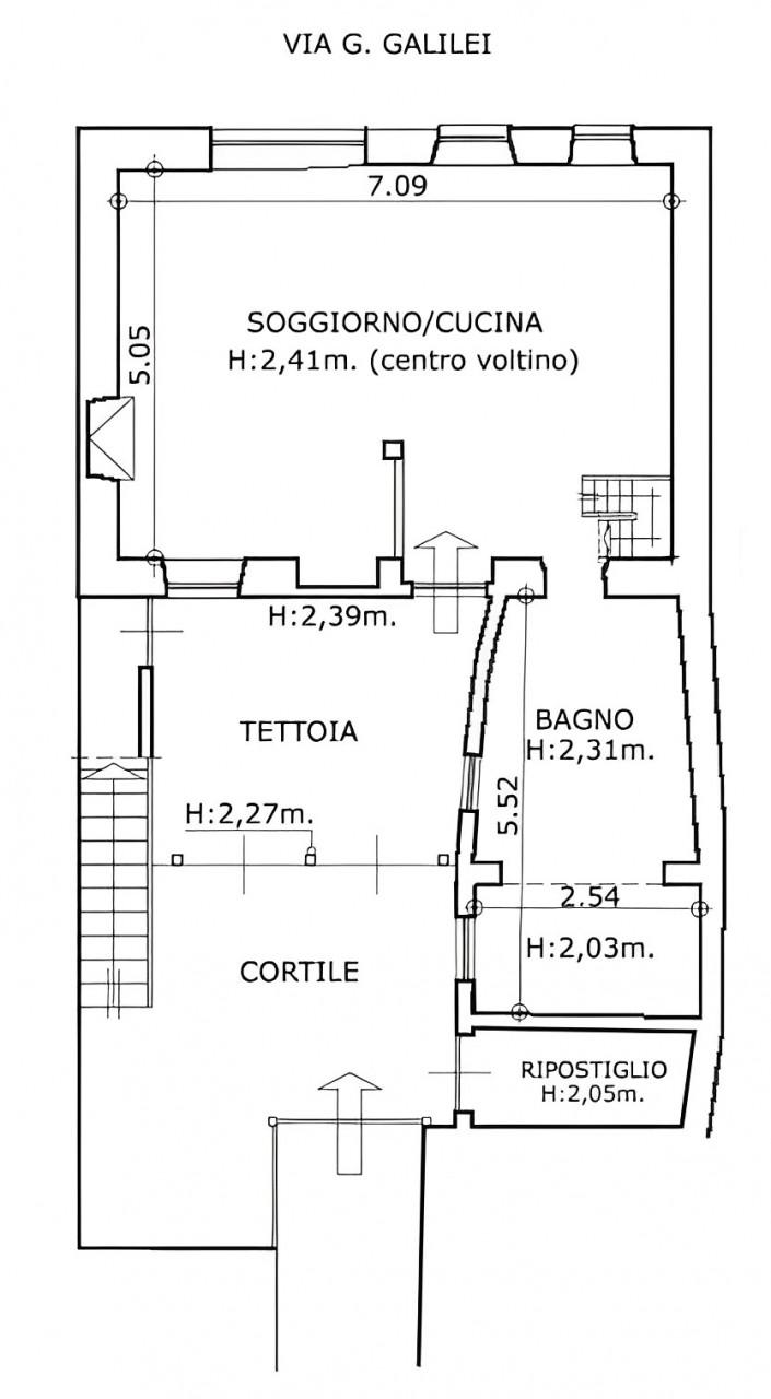 planimetria CASA A SCHIERA ALL'ASTA IN VIA DROSSO, BEINASCO (TO) - 1