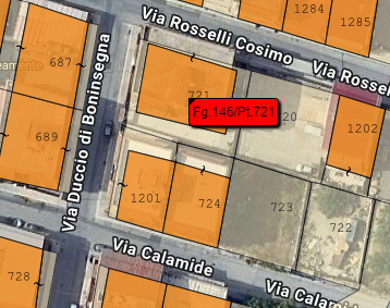 planimetria APPARTAMENTO CON GARAGE IN VENDITA ALL'ASTA IN VIA DUCCIO DI BONINSEGNA, GELA (CL) - 1