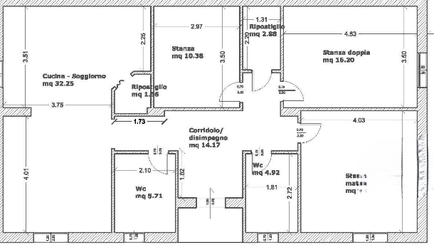 planimetria VILLA IN VENDITA ALL'ASTA IN VIA DON PINO PUGLISI, VALLELUNGA PRATAMENO (CL) - 1
