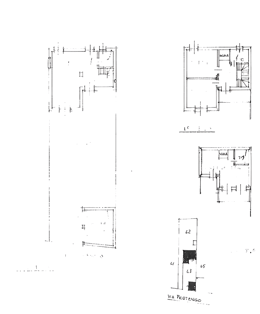 planimetria CASA SINGOLA IN ASTA ACCESSORIATA IN VIA V. PERTENGO, COSTANZANA (VC) - 1
