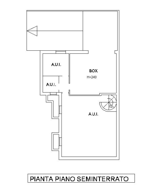 planimetria VILLA ALL'ASTA CON BOX E GIARDINO IN VIA GIUSEPPE VERDI, OSMATE (VA) - 1