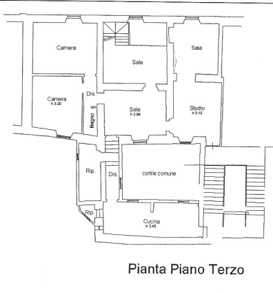 planimetria APPARTAMENTO IN VENDITA ALL'ASTA IN CORSO MAZZINI, SPOLETO (PG) - 1